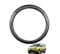 Copertura Volante Auto in Fibra di Carbonio per HR-V GH1234 1998-2006 Antiscivolo Traspirante Protezioni del Volante Nero Opaco Forma Rotonda,Matte