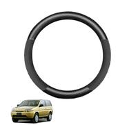 Copertura Volante Auto in Fibra di Carbonio per HR-V GH1234 1998-2006 Antiscivolo Traspirante Protezioni del Volante Nero Opaco Forma Rotonda,Matte+Suede