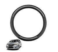 Copertura Volante Auto in Fibra di Carbonio per Jazz/Fit GK 2014-2019 Antiscivolo Traspirante Protezioni del Volante Nero Opaco Forma Rotonda,Matte+Suede