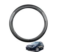 Copertura Volante Auto in Fibra di Carbonio per ML/GL/GLE/GLS Class W166 X166 Antiscivolo Traspirante Protezioni del Volante Nero Opaco Forma Rotonda,Matte