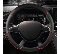 Copertura Volante Auto Per Dacia Per Spring Per Sandero Per Stepway Per Crossover Per Sandero Coprivolante In Pelle PU Auto Accessori Auto(RED)