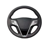 Copertura Volante Auto Per Hyundai Per Santa Per Fe 2013-2018 Per Grand Per Ix45 2013 2014 2015 2016 Coprivolante In Pelle Per Auto(Black)