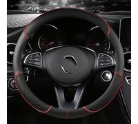 Copertura Volante Copertura Volante Dell'automobile Per Renault Per Scenic Per Clio Per Laguna 2 3 4 5 Per Kangoo Per Fluence Per Megane Coprivolanti (Colore : O shape red)