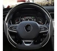 Copertura Volante Copertura Volante Dell'automobile Per Renault Per Scenic Per Clio Per Laguna 2 3 4 5 Per Kangoo Per Fluence Per Megane Coprivolanti (Colore : BLACK D SHAPE)