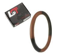 Copertura Volante Coprivolante Ø 38x8,2cm / 15x3 POLLICI Marrone Nero Per VW