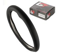 Copertura Volante Coprivolante Ø 38x9 Cm 15x3,5 Pollici Nero Per SEAT