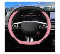 Copertura Volante Coprivolante Per Auto Per MG 7 5 Scorpio Per One Mulan 4 EV 2023 2024 2025 Auto Coprimanubrio(Black Pink)