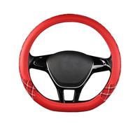 Copertura Volante Coprivolante Universale In Pelle Antiscivolo Per Auto, Tipo OD, Da 38 Cm, Coprivolante Protettivo Per Auto(Type D red)