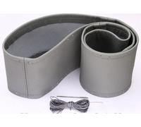 Copertura Volante In Vera Pelle Grigia 37-39 Cm Per Legare Coprivolante