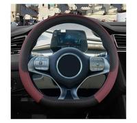 Copertura Volante Per BYD Per Dolphin Per Seal Per Atto3 Per Tang Per Yuan Per Plus Coprivolante Per Auto In Pelle PU Antiscivolo 9 Colori Accessori Per Auto(Wine Red)