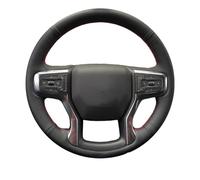 Copertura Volante Per Chevrolet Per Blazer 2019-2022 Per Silverado 2019-2021 3500HD 2020-2021 Per Suburban Per Tahoe 2021 Coprivolante Pelle Microfibra(Red Blue Thread)