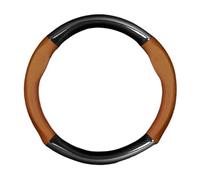 Copertura Volante Per Jazz Per City Per Breeze Per Jade Per Crider Coprivolante Per Auto Pelle Fibra Di Carbonio Antiscivolo(Orange)