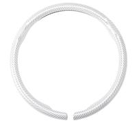 Copertura volante PVC 14.96" per auto tessuto carbonio bianco 1 pz