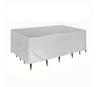 Coperture 1 copertura protettiva for mobili da giardino - adatta for set, divani, tavoli e sedie, antipolvere antivento per Mobili da Giardino(Silver,330x200x70cm)