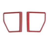 Coperture Altoparlanti Auto Per Suzuki Per Jimny JB64 JB74 2019 2020 2021 2022 2023 Altoparlanti Per Portiere Auto Stereo Decorazione Copertura Finiture Per Audio(A-red Carbon Fiber)
