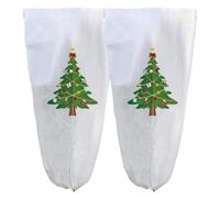 Coperture Antigelo Per Alberi | 2 Pezzi Protezione Per Alberi Di Natale In Tessuto Non Tessuto - Foglio Impermeabile Protezione Corteccia - Per Recinzione Giardino Paesaggio Fattoria Foresta Cortile C