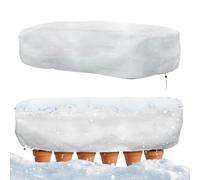 Coperture Antigelo per Piante da Esterno,Confezione da 2 Pezzi Scudo Termico da Giardino - Coperture Rettangolari Riutilizzabili per Piante con Cordino di Chiusura per Prati Aiuole Rialzate Frutteto V