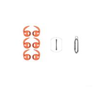 Coperture antiscivolo in silicone per AirPods Pro 3 2025, offrono una presa salda e una protezione durante lo stile di vita attivo (arancione)