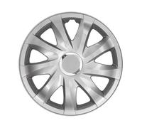 Coperture coprimozzo universali 15'' argento in plastica ABS durevole 4 pezzi