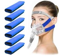 Coperture Cpap, 6 pcs Cpap Face Pads, Cuscinetti per il Viso Cpap, Imbottiture per il Comfort della Cpap, Cpap Strap Comfort Pads, Cpap per il Viso, Universali, Previene la Compressione Cutanea, Blu