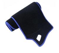 Coperture Cruscotto Zerbino Per Accord 2013~2017 Accessori Auto Center Console Dash Mat Tappeto Antipolvere Copertura Protettiva Per Cruscotto(Polyester Blue Edge,Left)