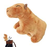 Coperture da golf club di peluche - Funny Capybara Driver Headcover, protezione del club di forma di animale morbido, copertura per attrezzatura da golf imbottita | Accessorio con pilota unico per la