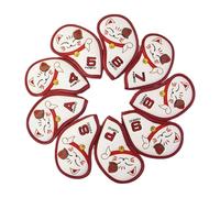 Coperture da golf club - Set involucro ferro imbottito, kit protezione manica impermeabile, recinto per la testa | 9 pezzi copertura set con interni morbidi per i golfisti club principi