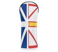 Coperture da golf in pelle di alta qualità con etichetta numerata, progettate per adattarsi a tutti i boschi e conducenti Terranova e Labrador bandiera