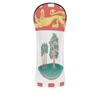 Coperture da golf in pelle di alta qualità con targhetta numerata, progettate per adattarsi a tutti i legni e alla bandiera dell'isola del principe Edoardo