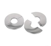 Coperture da parete per tubi in acciaio inossidabile, per bagno, doccia, lavandino, WC e cucina, flangia rotonda decorativa per nascondere i fori idraulici (65 x 23 mm)