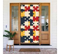 Coperture decorative colorate con stampa a puzzle, decorazioni per interni ed esterni, primavera, estate, autunno, inverno, Halloween, Natale, decorazioni per la casa