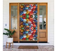 Coperture decorative colorate dipinte a mano con uova di Pasqua - Decorazioni per porte per interni ed esterni, primavera/estate/autunno/inverno, decorazioni natalizie di Halloween