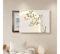 Coperture Decorative Per Interruttori Di Potenza A Scomparsa Per Quadro Copri Cassaforte, Decorazioni Coperture Scatole Di Interruttori(White4,50 * 70cm/19.6 * 27.5in)