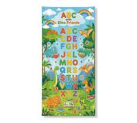 Coperture decorative per porte a forma di dinosauro, giocoso educativo con alfabeto arcobaleno verde primavera con corda per porta d'ingresso, decorazione per la casa, per portico, parete, interni ed