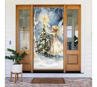 Coperture decorative per porte a forma di elfo dei sogni di Natale, per interni ed esterni, decorazioni natalizie
