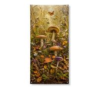 Coperture decorative per porte a forma di fungo, motivo natura, fantasioso, farfalla, fiore, autunno, marrone, con corda da appendere, striscione per porta, decorazione per la casa, per portico, patio