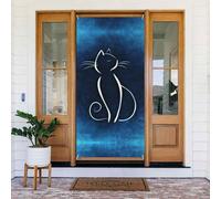 Coperture decorative per porte a forma di gatto, decorazioni per interni ed esterni, decorazioni per primavera/estate/autunno/inverno, Halloween, decorazioni natalizie