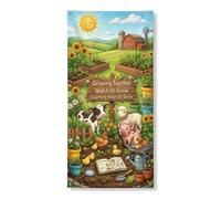 Coperture decorative per porte a forma di mucca, fattoria, girasole, pecore, verde primavera, con corda, cartello per porta d'ingresso, decorazione per la casa, per portico, patio, interni ed esterni