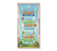 Coperture decorative per porte a forma di orso, libri giocosi motivazionali, con corda per l'apprendimento delle piante, striscione per porta d'ingresso, decorazione per la casa, per portico, patio