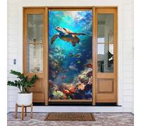 Coperture decorative per porte a forma di tartaruga subacquea, decorazioni per interni ed esterni, decorazioni per primavera/estate/autunno/inverno, decorazioni natalizie per Halloween