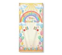 Coperture decorative per porte arcobaleno, giocose colorate con palline di mosca d'aria, mele, arcobaleno con corda per porta d'ingresso, decorazione per la casa, per ingresso, portico, interni ed