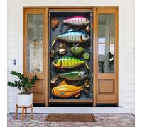 Coperture decorative per porte colorate con amo da pesca n. 3, decorazioni per interni ed esterni, primavera, estate, autunno, inverno, Halloween, Natale, decorazioni per la casa