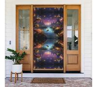 Coperture decorative per porte con api magiche del fiume crepuscolo, decorazioni per interni ed esterni, decorazioni natalizie per Halloween, primavera/estate/autunno/inverno