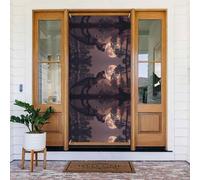 Coperture decorative per porte con dinosauri al chiaro di luna, decorazioni per interni ed esterni, primavera/estate/autunno/inverno, decorazioni natalizie di Halloween