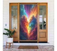 Coperture decorative per porte con nuvole colorate n. 8, per interni ed esterni, primavera, estate, autunno, inverno, Halloween, Natale, decorazioni per la casa