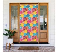 Coperture decorative per porte con palline di lana colorate, decorazioni per interni ed esterni, primavera/estate/autunno/inverno, decorazioni natalizie di Halloween