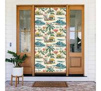 Coperture decorative per porte con scena hawaiana sulla spiaggia, decorazioni per interni ed esterni, primavera, estate, autunno, inverno, Halloween, Natale, decorazioni per la casa
