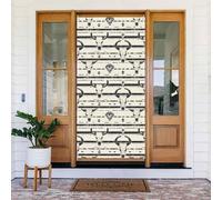 Coperture decorative per porte con stampa a testa di capra retrò, decorazioni per interni ed esterni, primavera, estate, autunno, inverno, Halloween, Natale, decorazioni per la casa