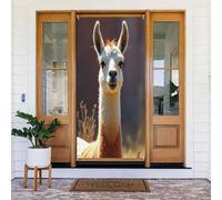 Coperture decorative per porte con stampa di alpaca, luminose e perle, per interni ed esterni, primavera, estate, autunno, inverno, Halloween, Natale, decorazioni per la casa