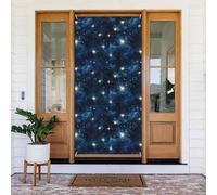 Coperture decorative per porte con stampa di cielo notturno, decorazioni per interni ed esterni, primavera, estate, autunno, inverno, Halloween, Natale, decorazioni per la casa